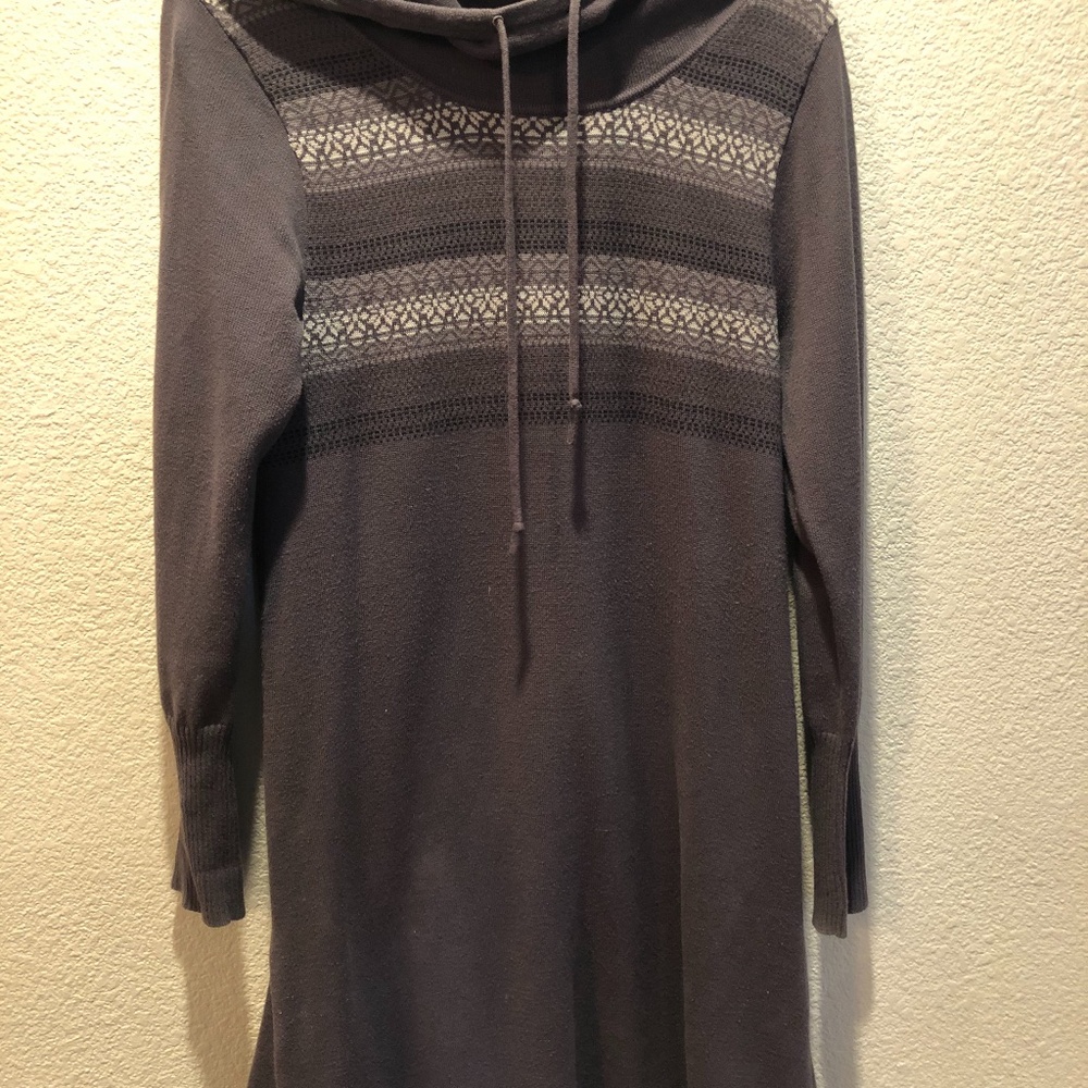 prAna Hooded Sweater Dress, M
